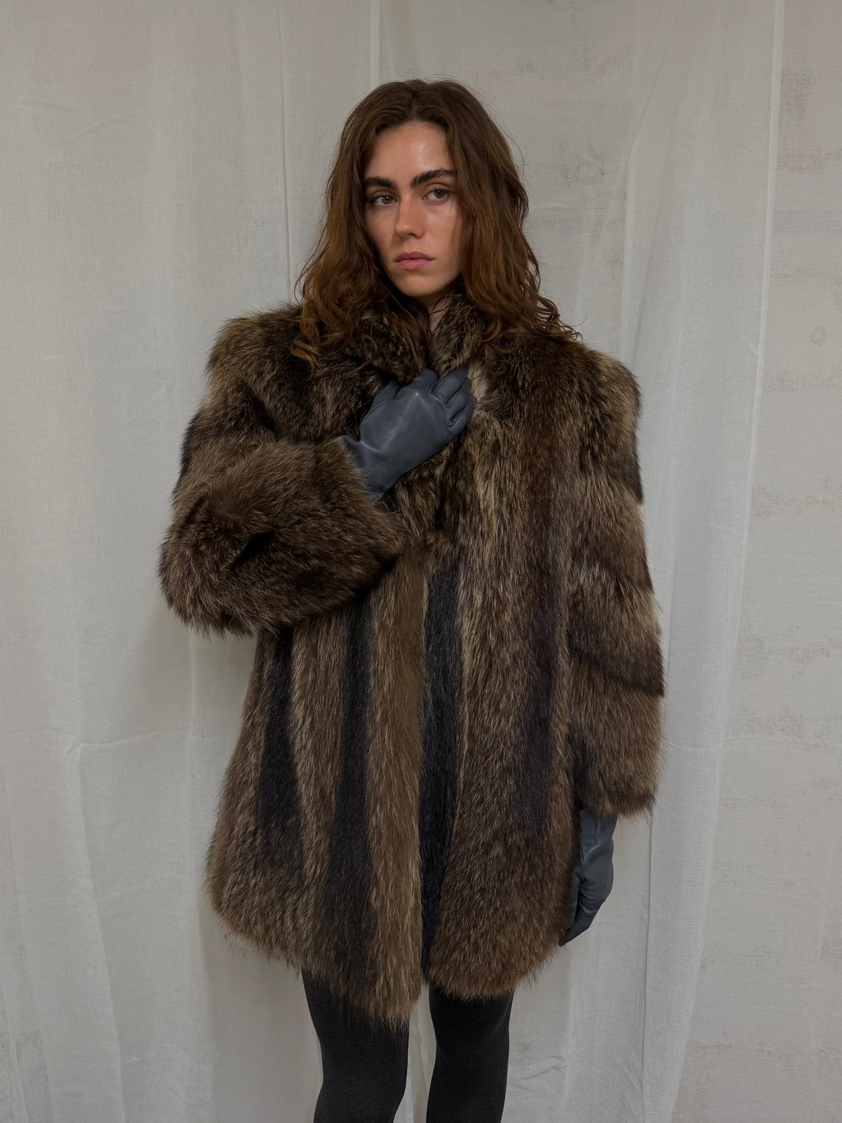Genuine fur coat