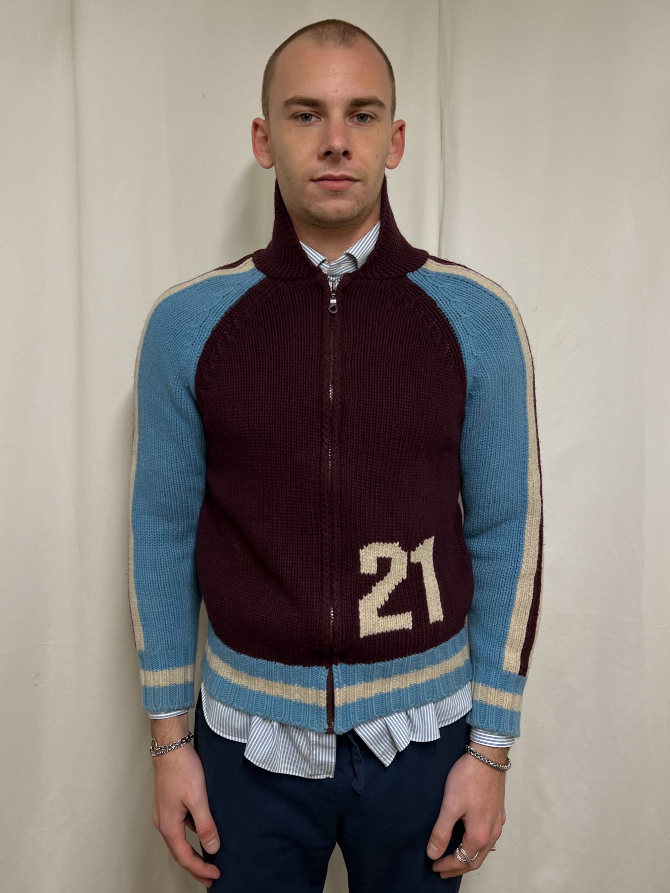 Varsity cardigan
