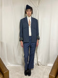 Slate blu tailored pants