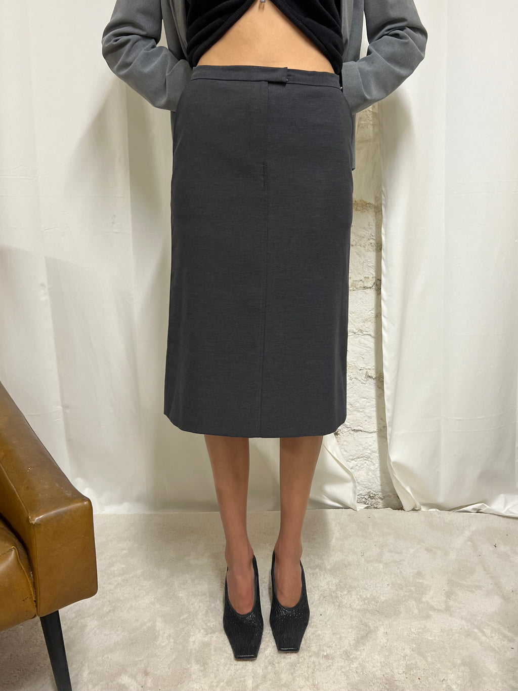 Midi pencil skirt