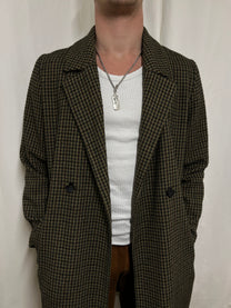 Pied de poule coat