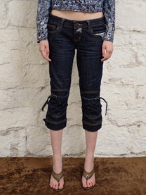 Denim capri pants