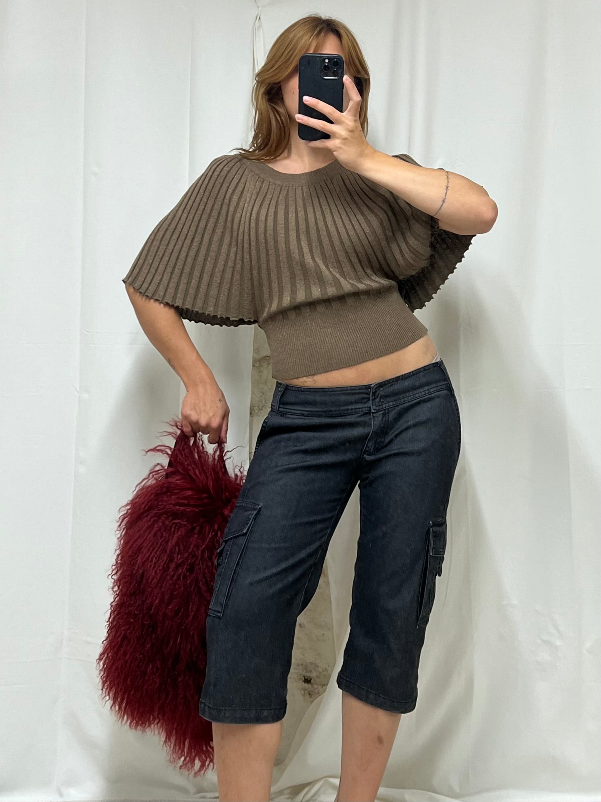 Baloon ribbed top