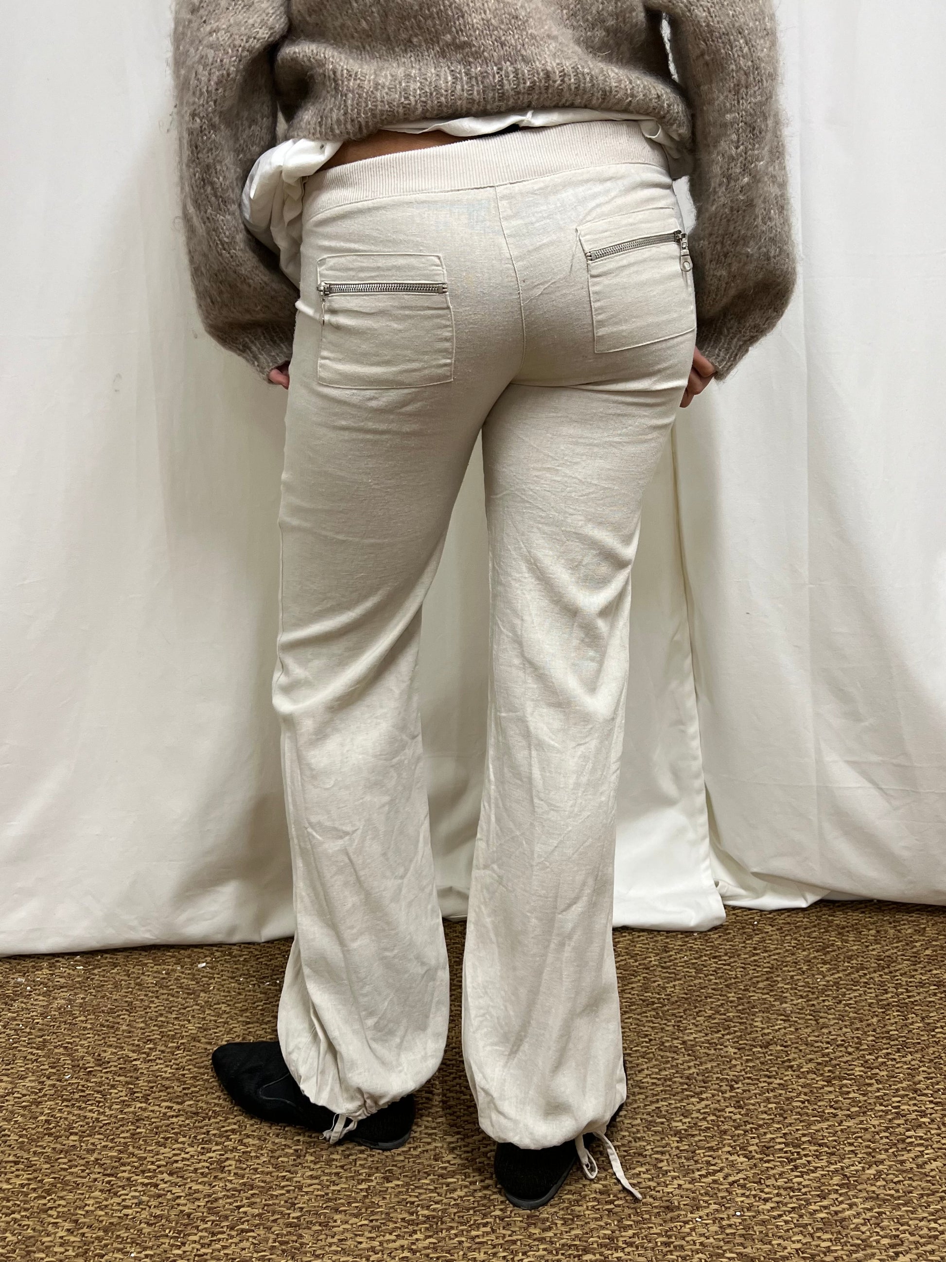 Linen balloon trousers