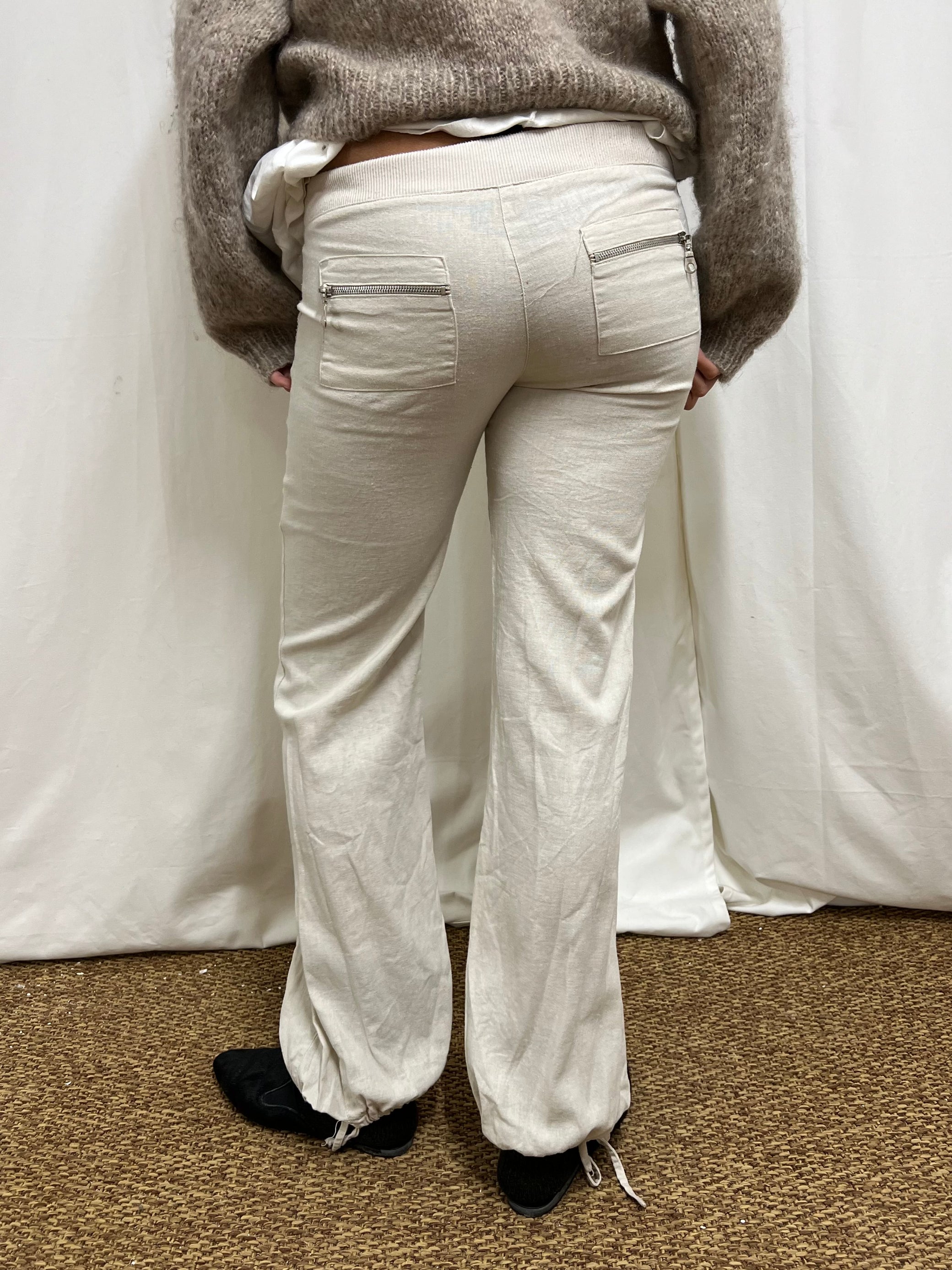 Linen balloon trousers