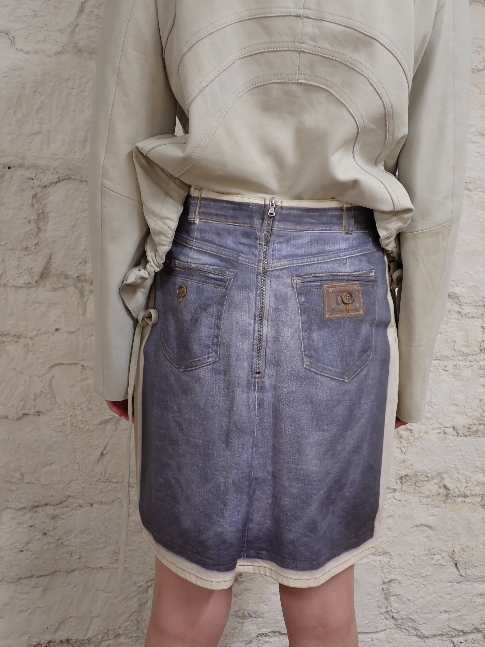 D&amp;G Trompe-l&#39;œil skirt