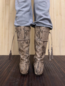 Snakeskin boots
