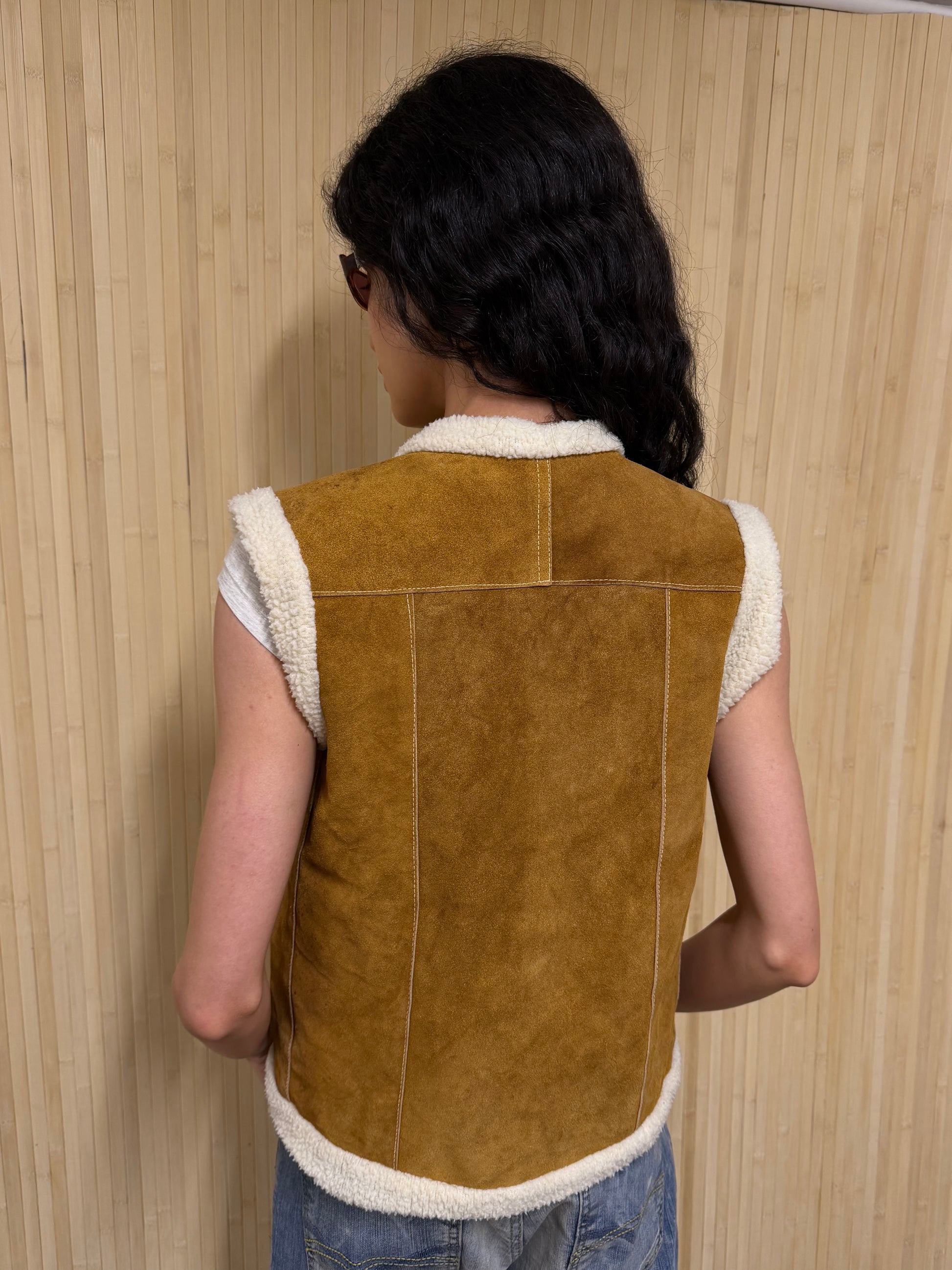 Shearling vest