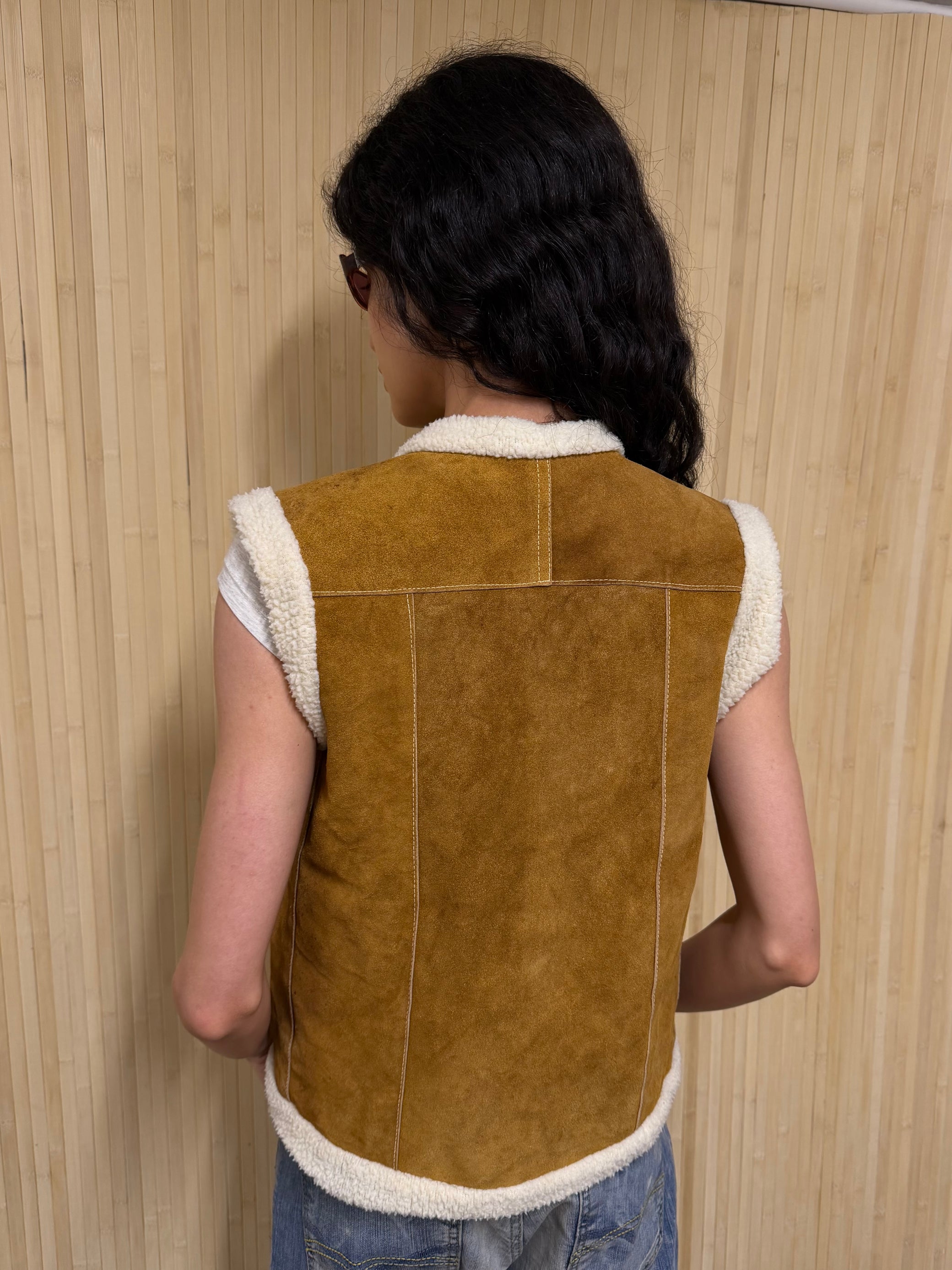 Shearling vest
