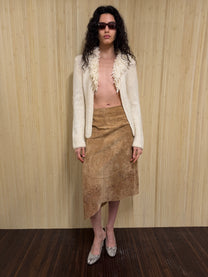 Suede skirt