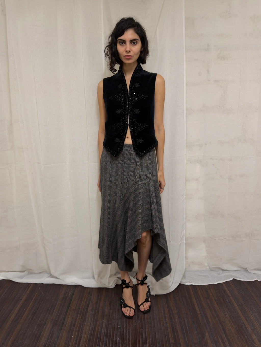 Herringbone skirt
