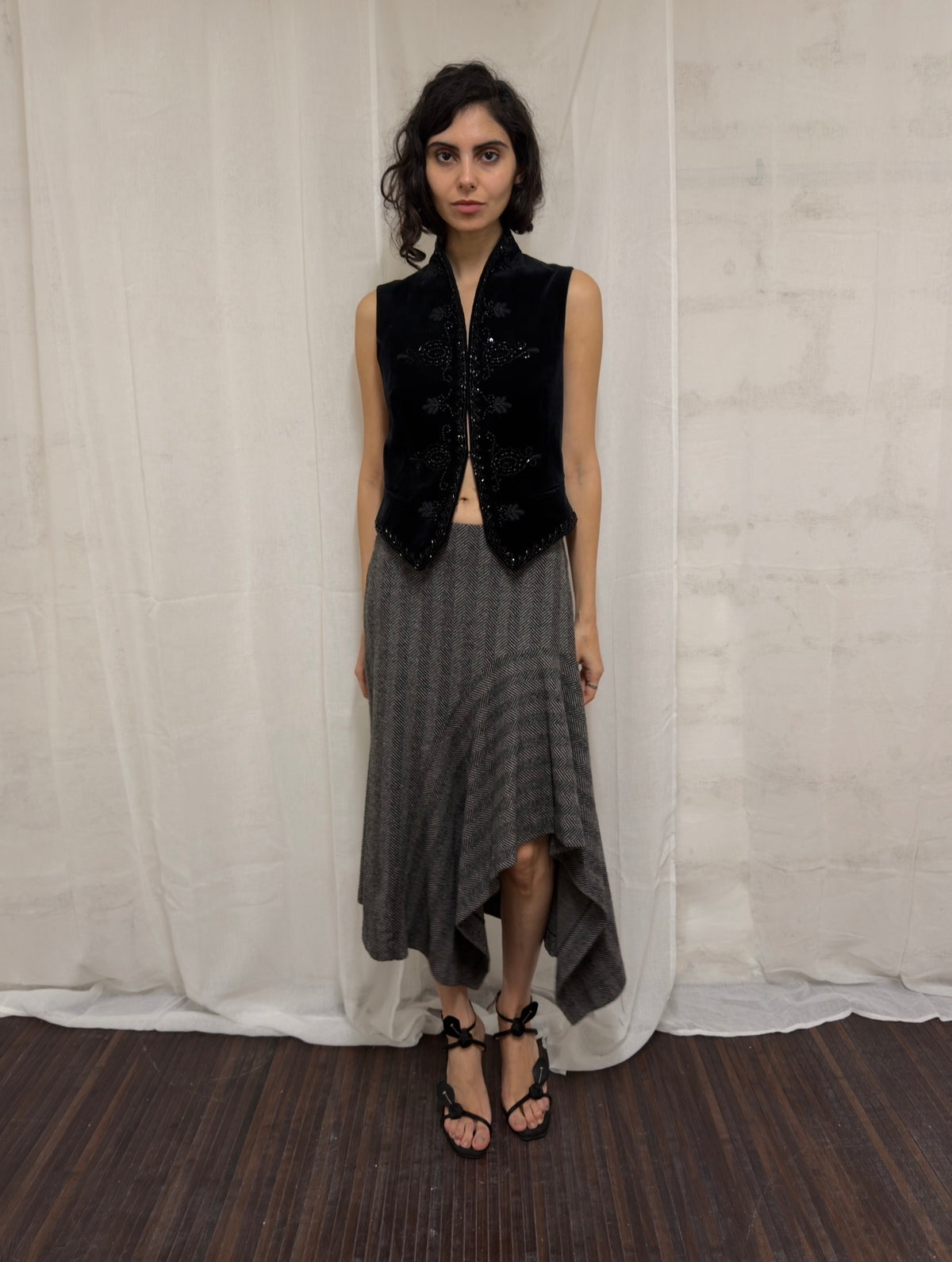Herringbone skirt