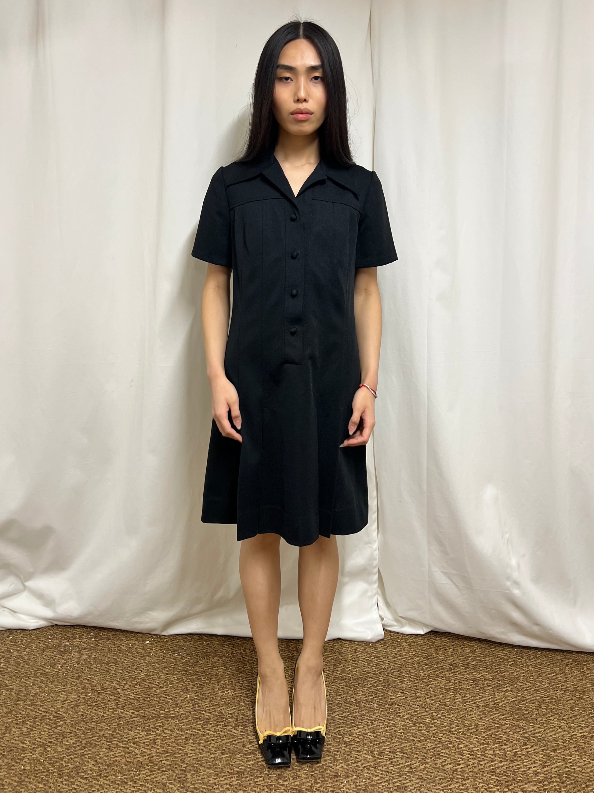 Plisset polo dress