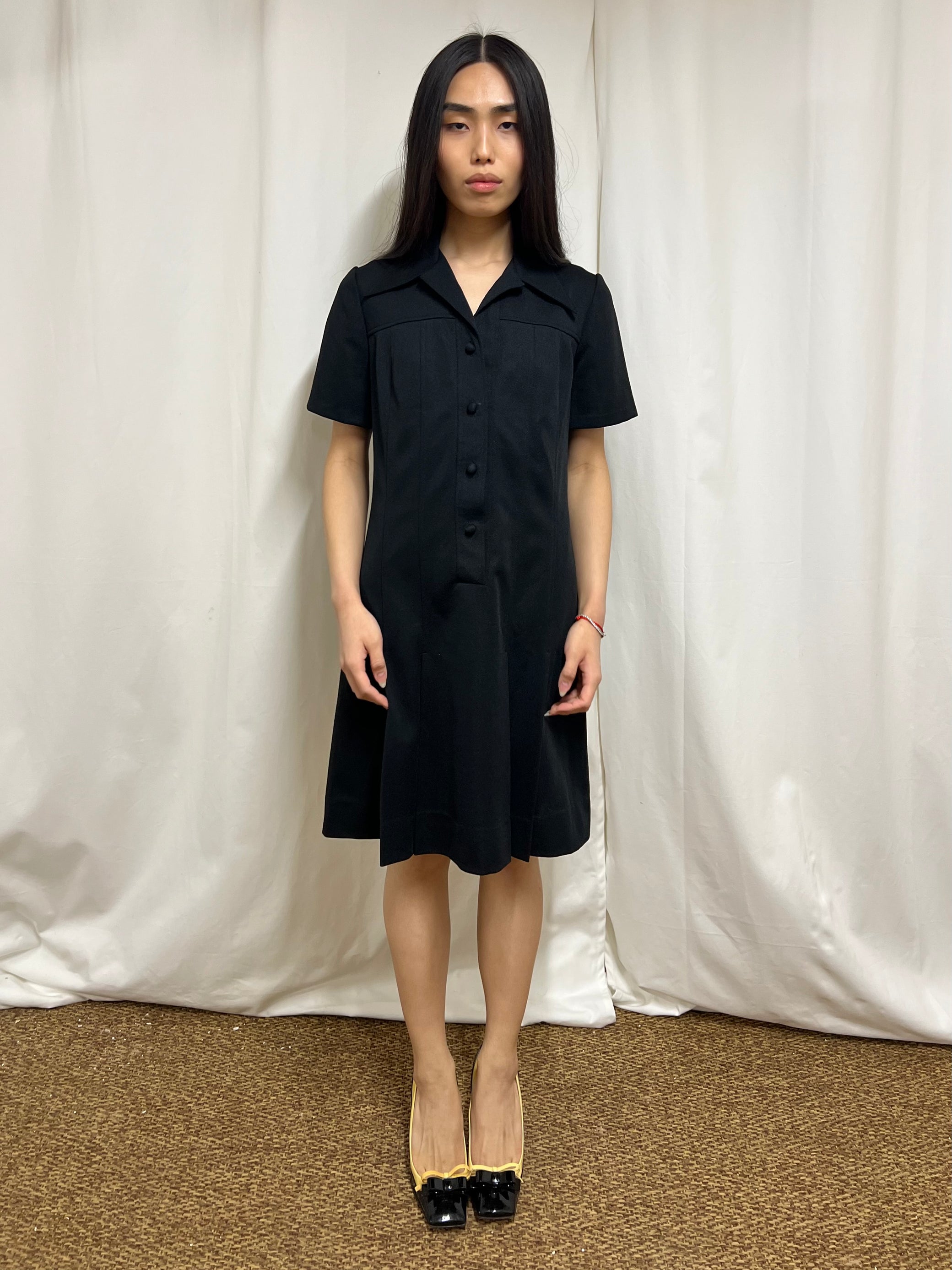 Plisset polo dress