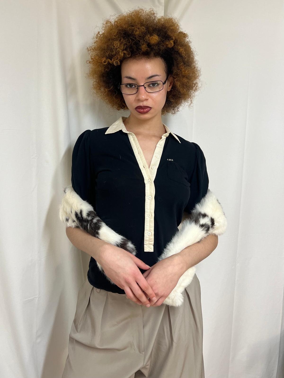 Genuine fur stole