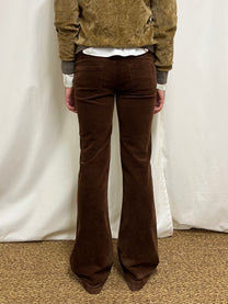 Corduroy flare trousers