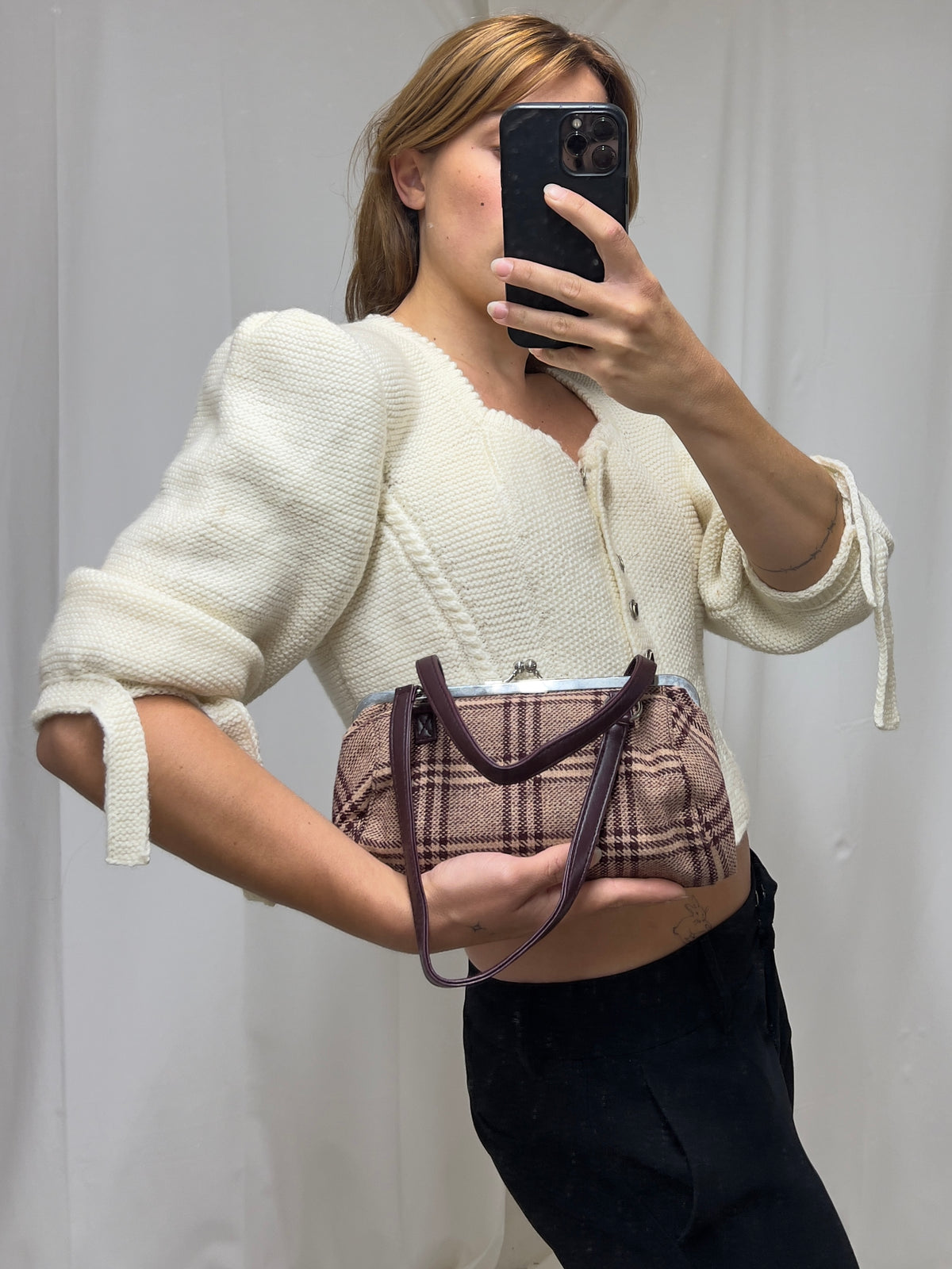 Tartan clutch