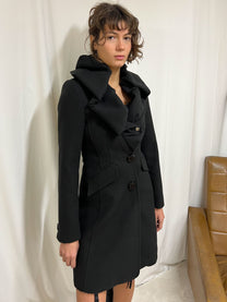 Ruched coat