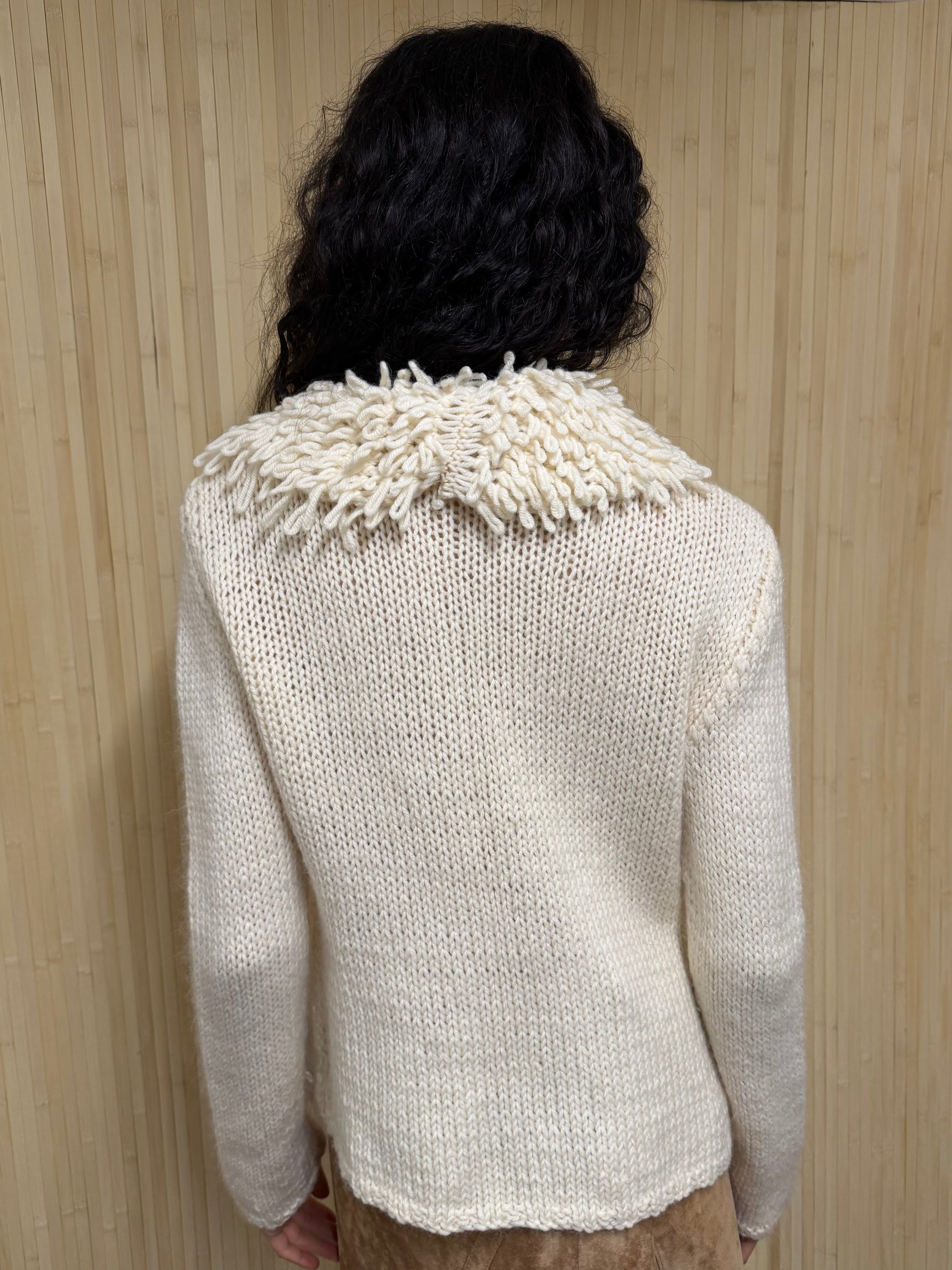 Wool blend cardigan