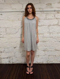 Jersey rhinestone dress