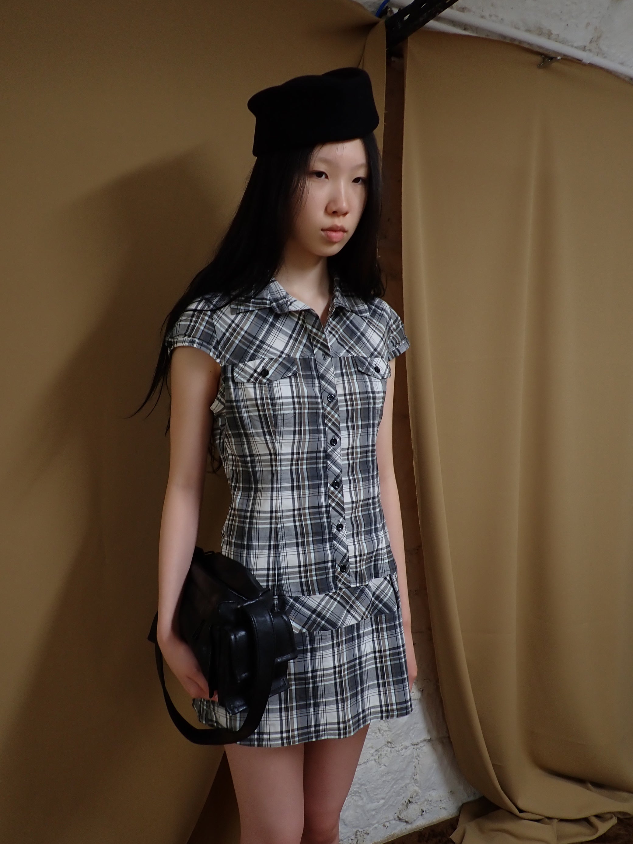 Tartan mini dress