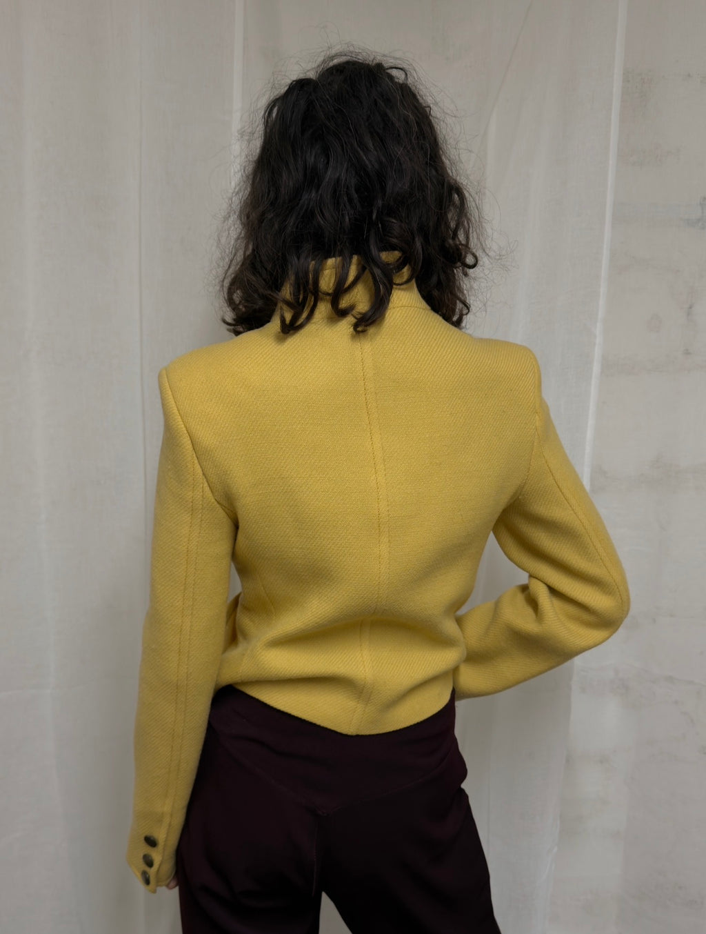 Butter Yellow Wool Jacket