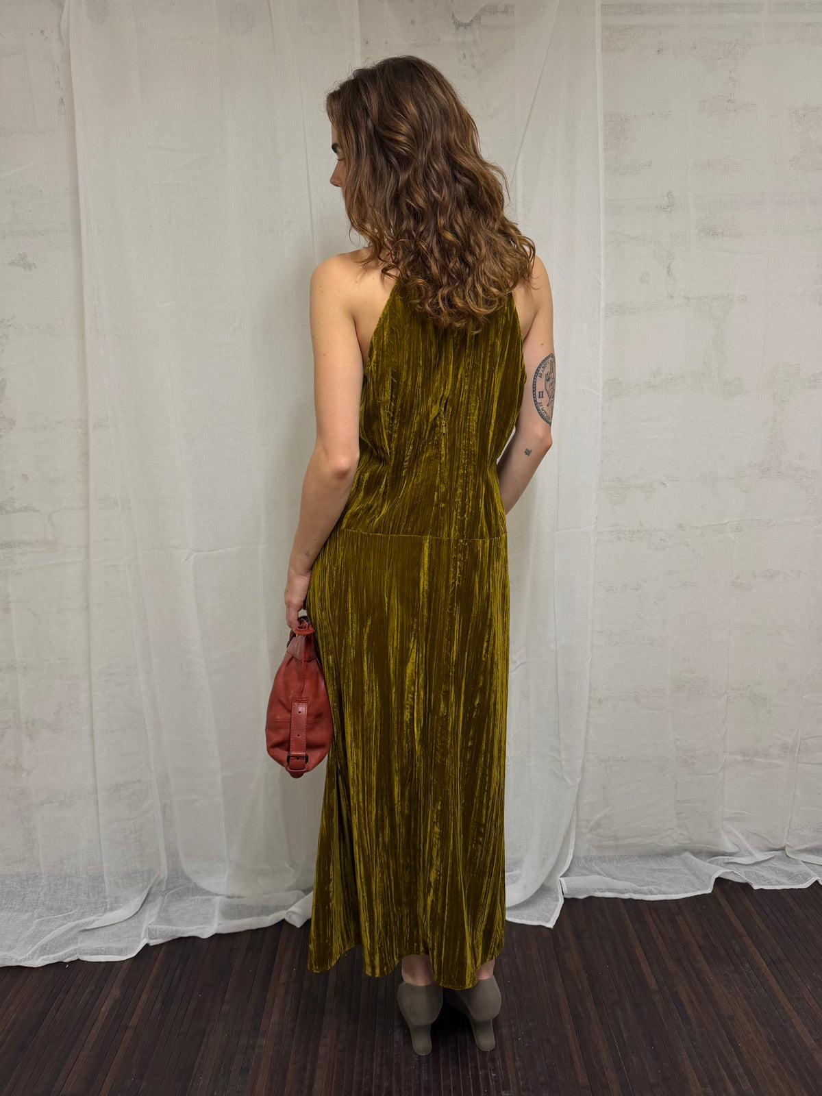 Velvet maxi dress