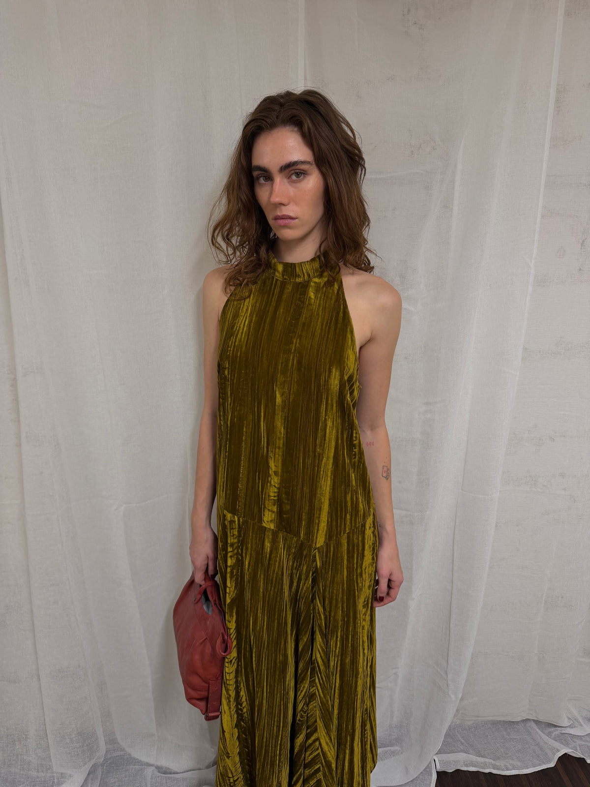 Velvet maxi dress