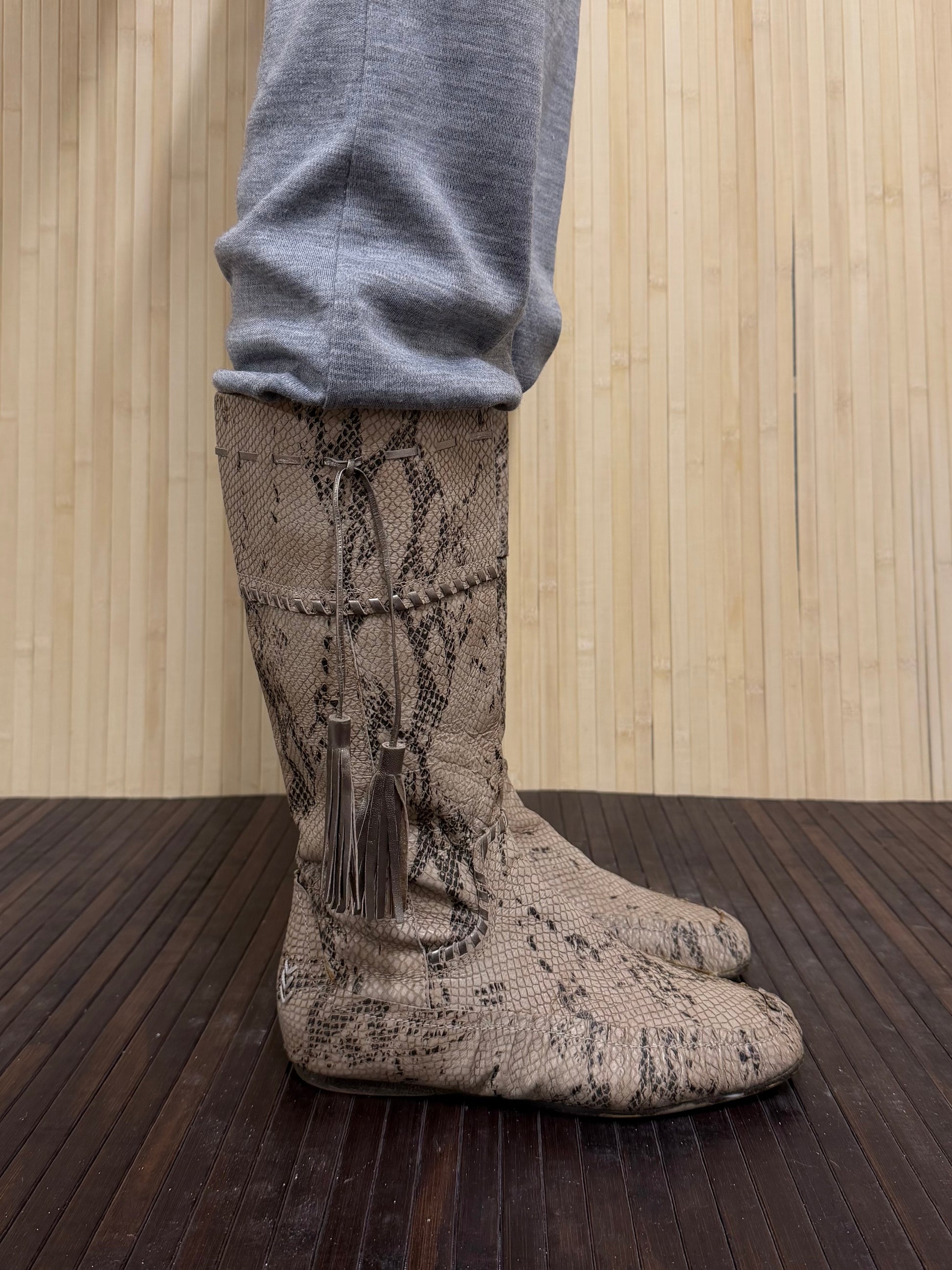 Snakeskin boots