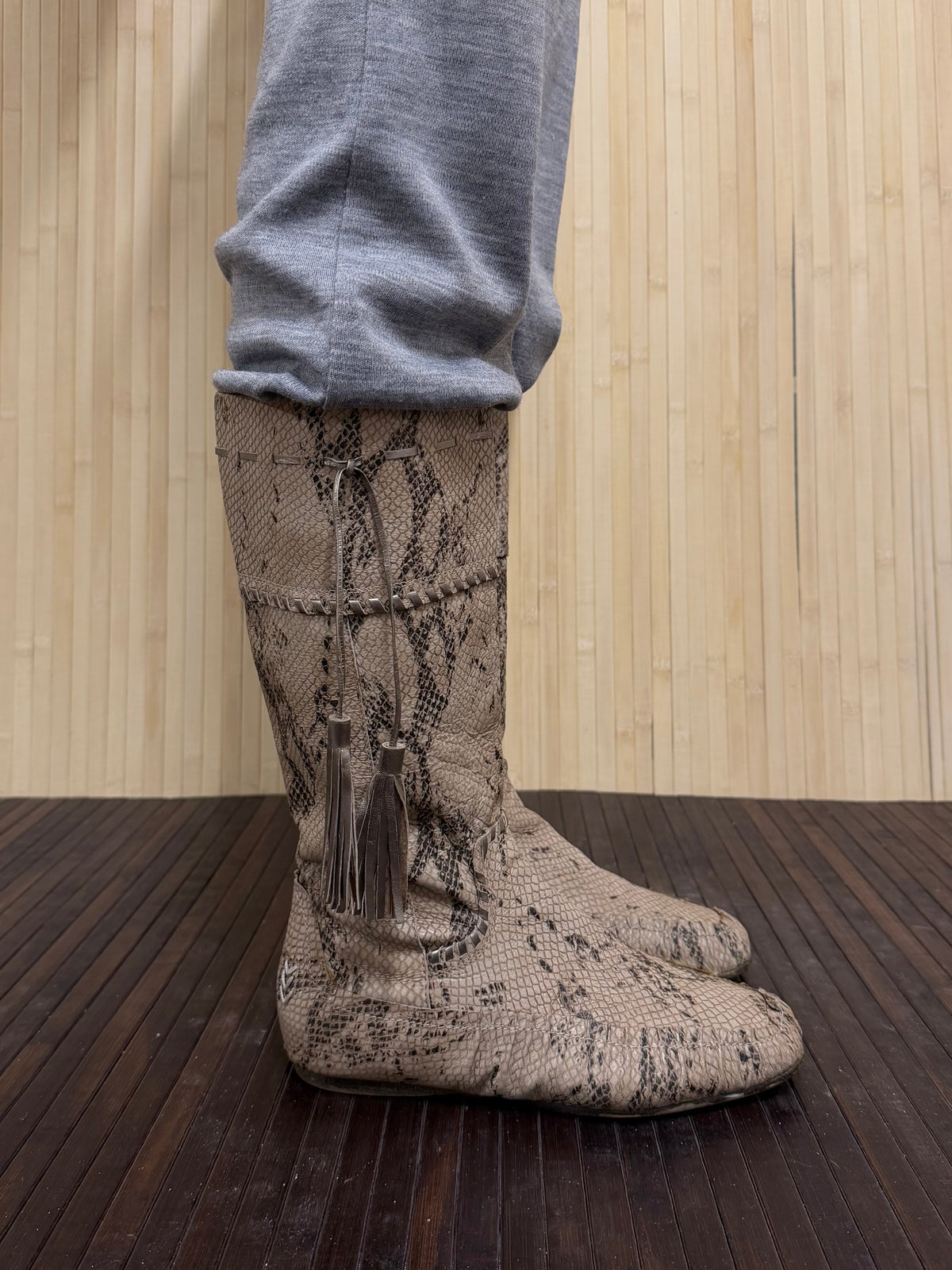 Snakeskin boots