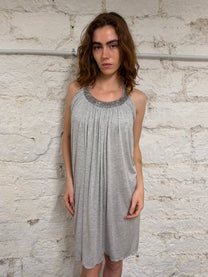 Jersey rhinestone dress