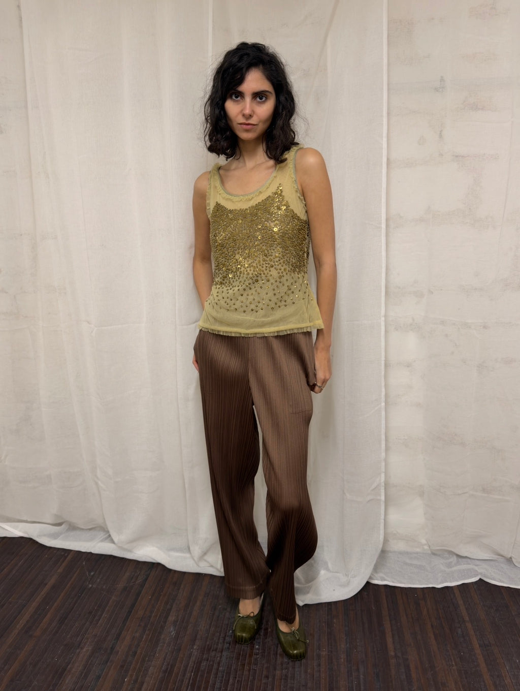 Issey Miyake please pleats pants