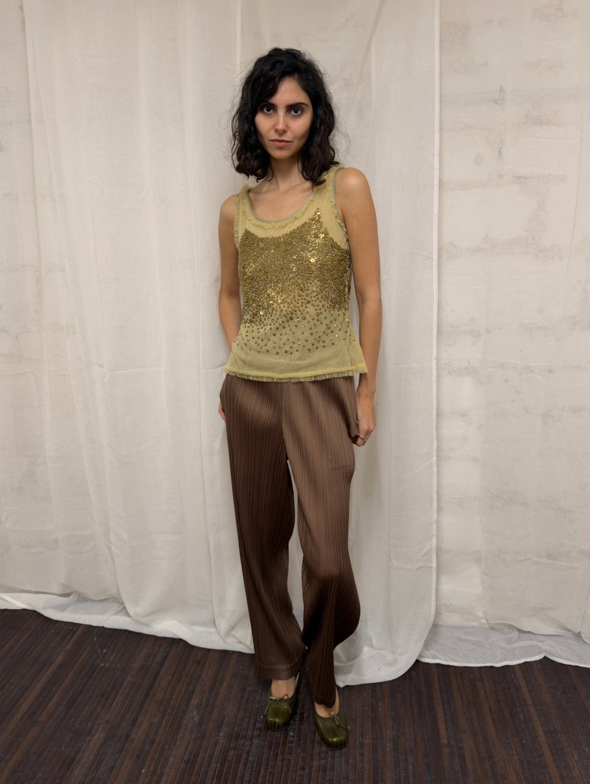 Issey Miyake please pleats pants