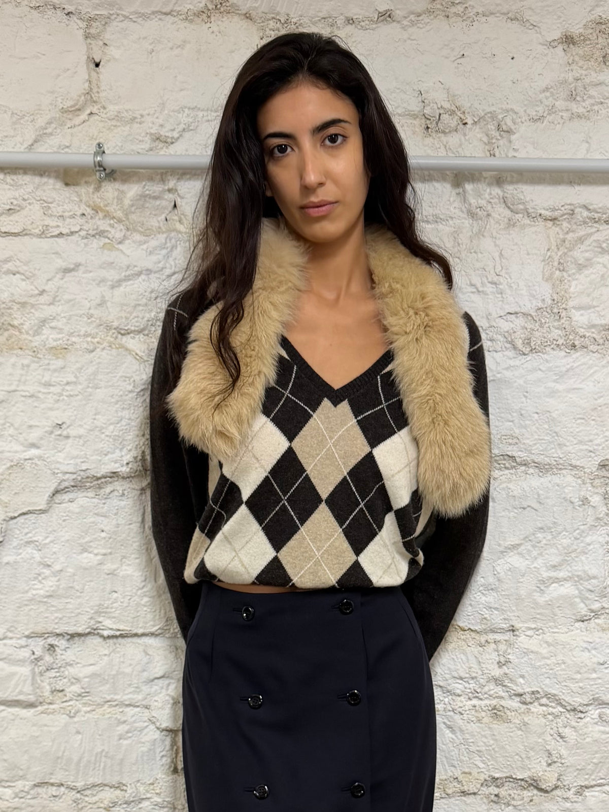 Wool Argyle Jumper